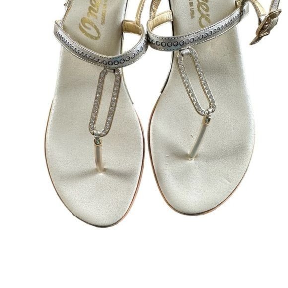 Onyx Silver and Gold Women's Sandals - Picture 1 of 5
